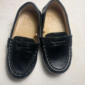 Janie and Jack Black Moccasins Sleek and Stylish